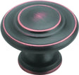 Amerock BP1586ORB Cabinet Knob, 1 in Projection, Traditional, 1-5/16 in, Zinc, Oil-Rubbed Bronze