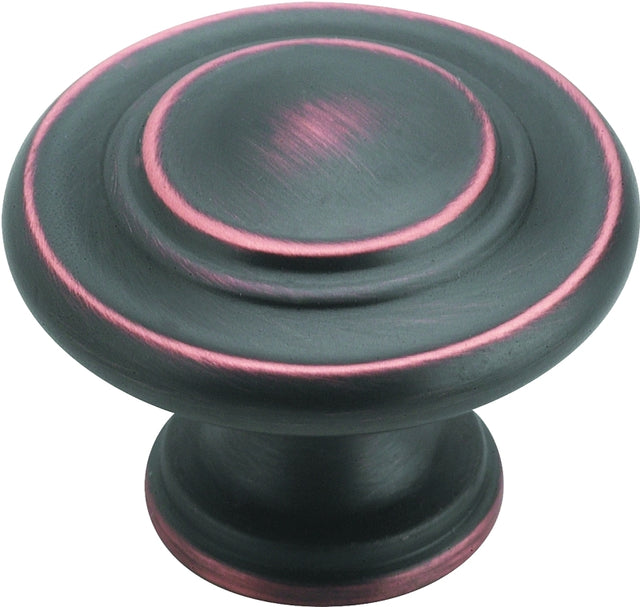 Amerock BP1586ORB Cabinet Knob, 1 in Projection, Traditional, 1-5/16 in, Zinc, Oil-Rubbed Bronze