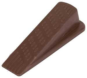 ProSource FE-S801-PS Heavy-Duty Hinge Pin Door Stop, 1-7/32 in W x 5-1/16 in L x 1-5/16 in H Projection, Rubber, Brown