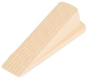 ProSource FE-S802-PS Heavy-Duty Hinge Pin Door Stop, 1-7/32 in W x 5-1/16 in L x 1-5/16 in H Projection, Rubber, Almond