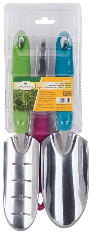 Landscapers Select GT926ABC Hand Trowel Set, Aluminum, 3-Piece