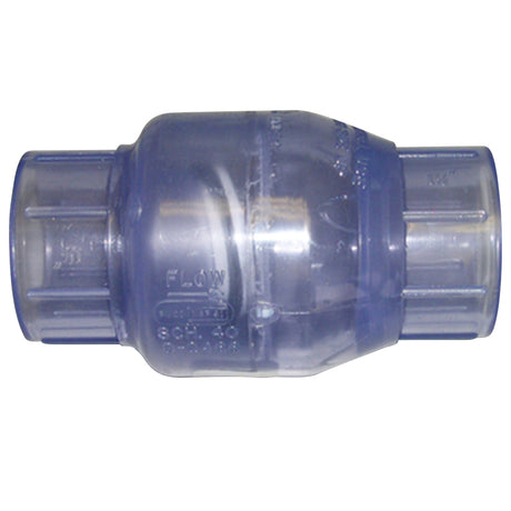 Campbell 1-1/2 in. D X 1-1/2 in. D PVC Swing Check Valve