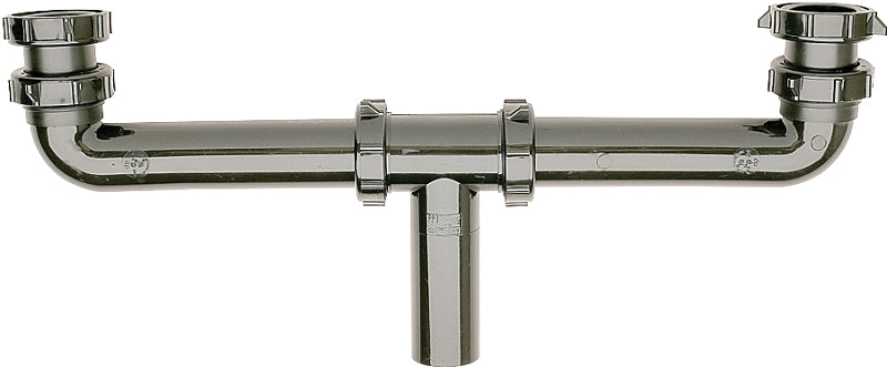 Plumb Pak PP930B Center Outlet, 1-1/2 in, Slip, Plastic, Black