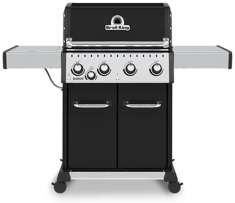 Broil King Baron 440 PRO 875224 Gas Grill, 45,000 Btu/hr, Liquid Propane, 5-Burner, Side Shelf Included: Yes