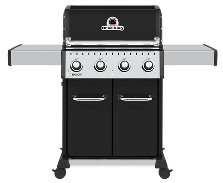 Broil King Baron 420 PRO 875214 Gas Grill, 40,000 Btu/hr, Liquid Propane, 5-Burner, Side Shelf Included: Yes