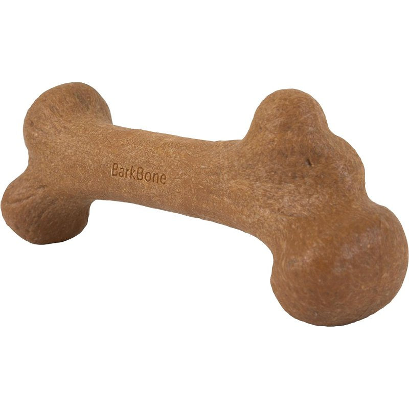 Petmate BarkBone 36037 Dog Toy, Small, Peanut Butter, Chew, Natural Instincts Infused Wood Dinosaur, Nylon