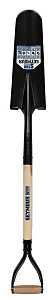 Seymour 49348 Drain Spade Shovel, Closed Back, 46 in OAL, 6 in W Blade, Steel Blade, Hardwood Handle, D-Shaped Handle