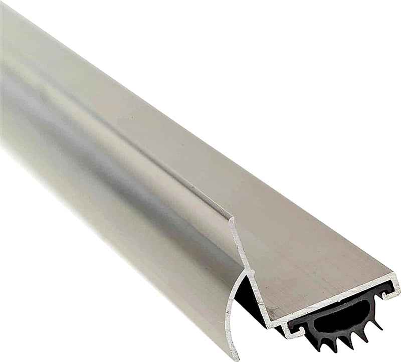 M-D DB001 Series 25706 Door Bottom with Drip Cap, 36 in L, 1-3/4 in W, 1.38 in H, Aluminum/Vinyl, Satin Nickel