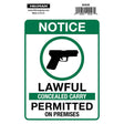 HILLMAN English White Notice Sign 6 in. H X 4 in. W, Pack of 6