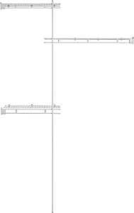 ClosetMaid 1640 Series Closet Organizer Kit, 60 in W x 12 in D x 78 in H Dimensions, Steel, White, Vinyl-Coated