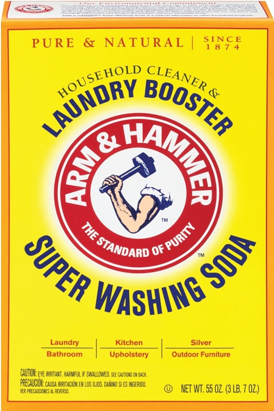 Arm & Hammer 03020 Laundry Detergent, 55 oz, Box, Powder
