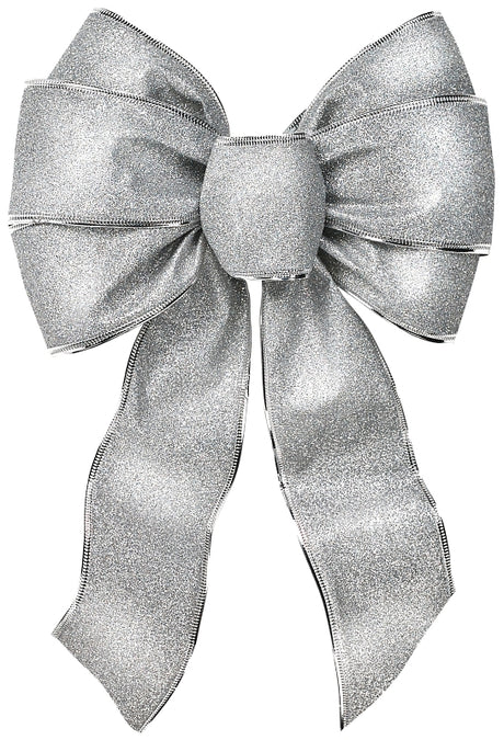 Holidaytrims 6166 Outdoor Bow Assortment, 1 in H, Velvet, Gold/Red/Silver, Pack of 12