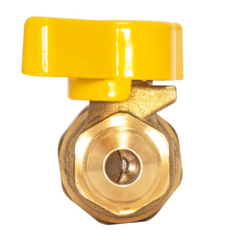 Eastman 3/8 in. Flare X 1/2 in. FIP Brass Gas Valve