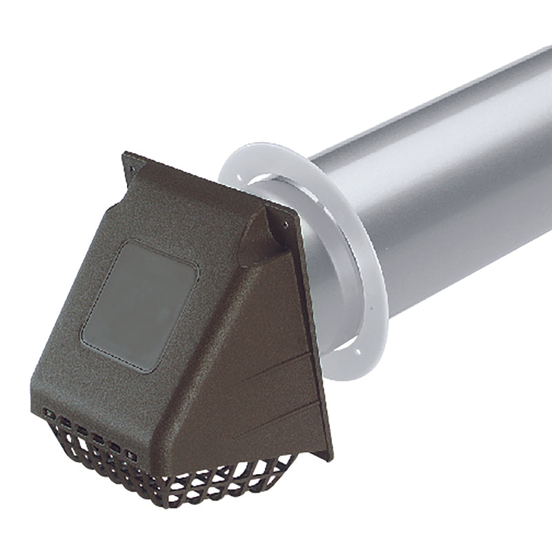 Ace 4 in. W X 6 in. L Brown Plastic Dryer Vent Hood, Pack of 6