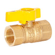 Eastman 1/2 in. Brass FIP Ball Valve T-Handle For Gas