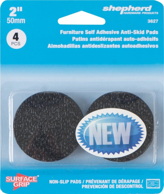 Shepherd Hardware 3627 Anti-Skid Pad, 2 in Dia, Round