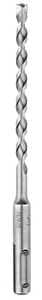 Irwin 322017 Hammer Drill Bit, 1/4 in Dia, 6 in OAL, Twist Flute, 1-Flute, 2 in Dia Shank, SDS Plus Shank