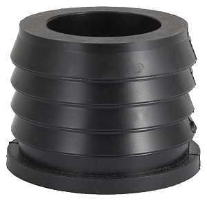 ProSource 22U-139 Hub Donut, 2 x 1-1/2 in, PVC, Black