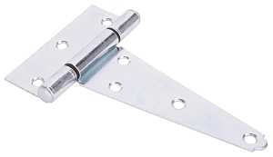 ProSource HTH-Z05-013L T-Hinge, Steel, Zinc, Fixed Pin, 180 deg Range of Motion, 35 (Pc) lb, Pack of 10