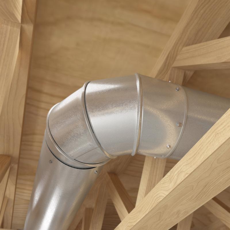 Imperial 8 in. D X 8 in. D Adjustable 90 deg Galvanized Steel Furnace Pipe Elbow, Pack of 4