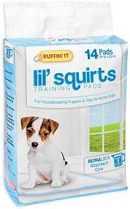 Ruffin'It Lil' Squirts 82014 Dog Training Pad, 22 in L, 21 in W, Cotton/Plastic