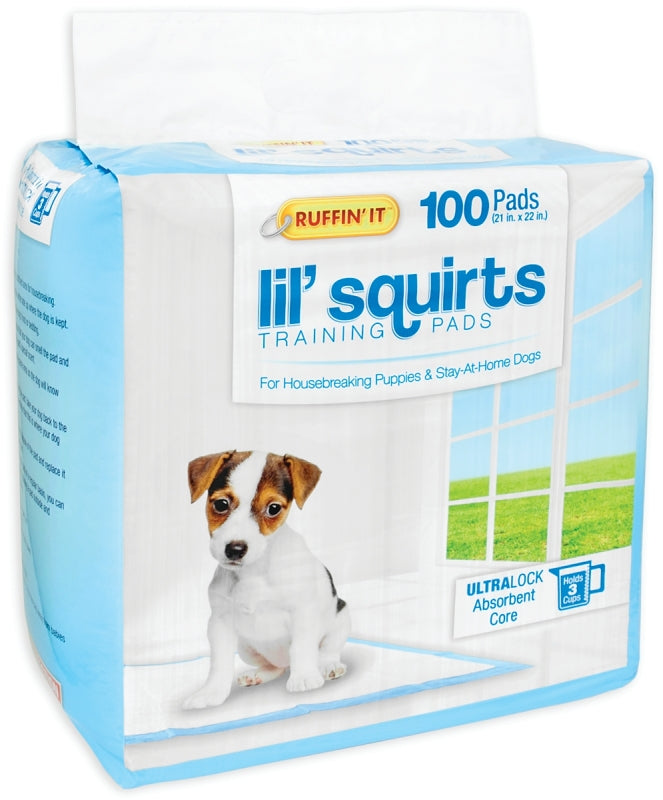 Ruffin'It Lil' Squirts 82100 Dog Training Pad, 22 in L, 21 in W