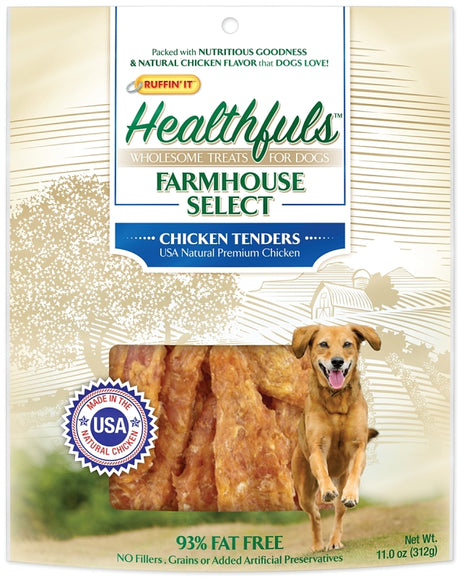 Ruffin'It 08500 Dog Treat, 11 oz, Chicken Tender