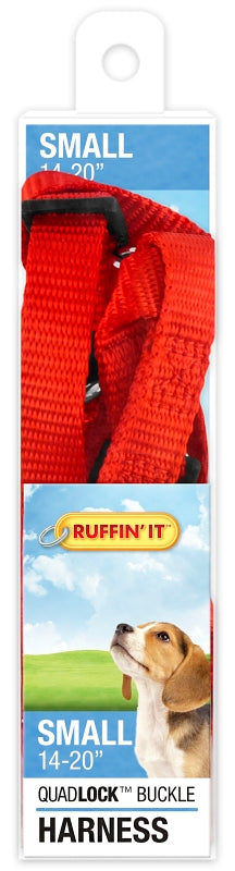 Ruffin'It 41472 Adjustable Harness, 5/8 in x 14 to 20 in, Buckle, Nylon, Assorted, Pack of 3