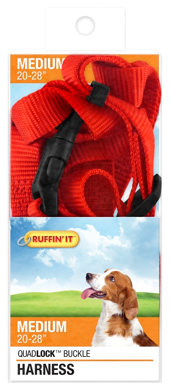 Ruffin'It 41473 Adjustable Harness, 3/4 in x 20 to 28 in, Buckle, Nylon, Assorted, Pack of 3