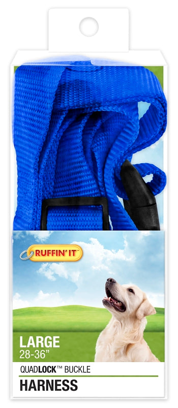 Ruffin'It 41476 Adjustable Harness, 1 in x 28 to 36 in, Buckle, Nylon, Assorted, Pack of 3