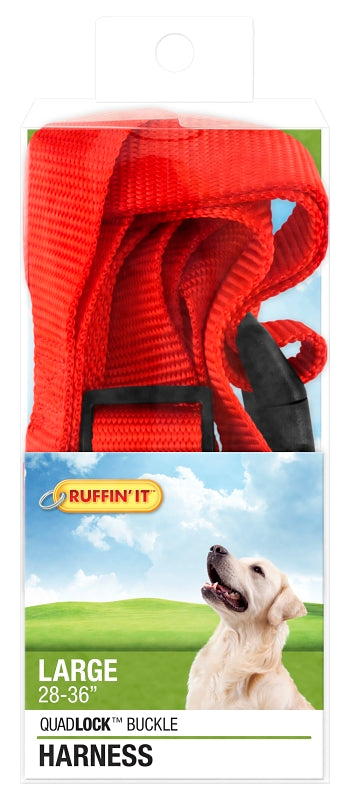 Ruffin'It 41476 Adjustable Harness, 1 in x 28 to 36 in, Buckle, Nylon, Assorted, Pack of 3