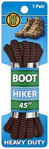 Shoe Gear 1N310-15 Alpine Boot Lace, Round, Black/Brown, 45 in L
