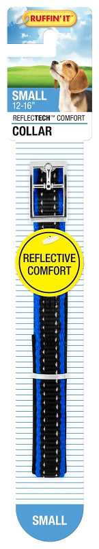 Ruffin'It ReflecTech 32758 Reflective Padded Collar, 10 to 16 in L, 5/8 in W, Nylon, Assorted, Pack of 3