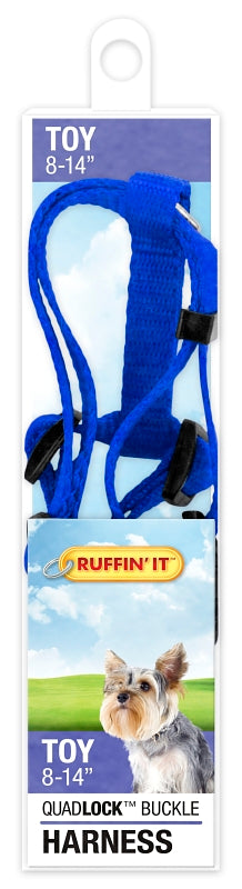 Ruffin'It 41471 Adjustable Harness, 3/8 in x 8 to 14 in, Buckle, Nylon, Assorted, Pack of 3