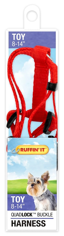 Ruffin'It 41471 Adjustable Harness, 3/8 in x 8 to 14 in, Buckle, Nylon, Assorted, Pack of 3