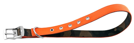 Ruffin'It 31302 Reversible Dog Collar, 16 to 20 in L, 3/4 in W, Nylon, Camouflage/Orange, Pack of 3