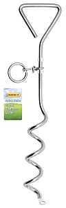 Ruffin'It 00002 Corkscrew Tie-Out Stake, Heavy-Duty, Steel