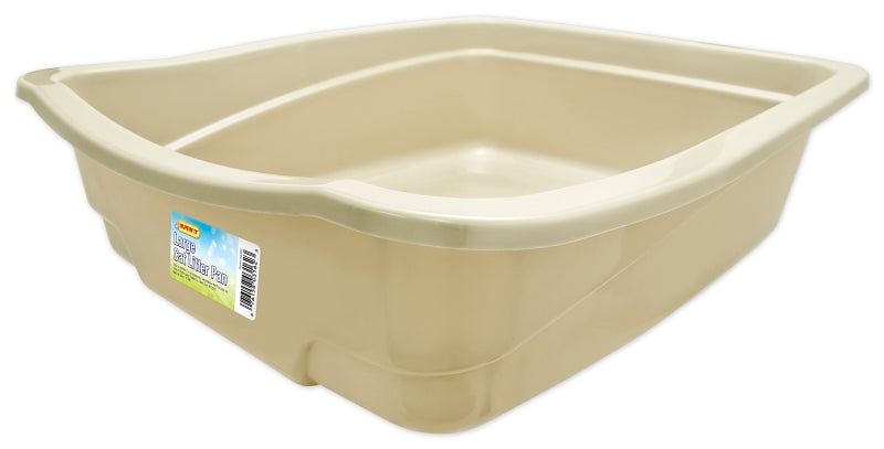 Ruffin'It 7N03162 Cat Pan, 14-7/8 in W, 5 in D, Polypropylene, Pack of 6