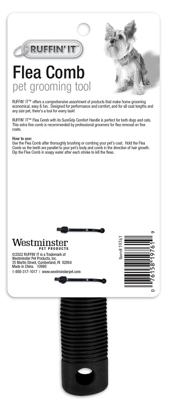 Ruffin'It 19761 Flea Comb