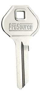 ProSource KB30-B Key Blank, Brass, Nickel, Pack of 10