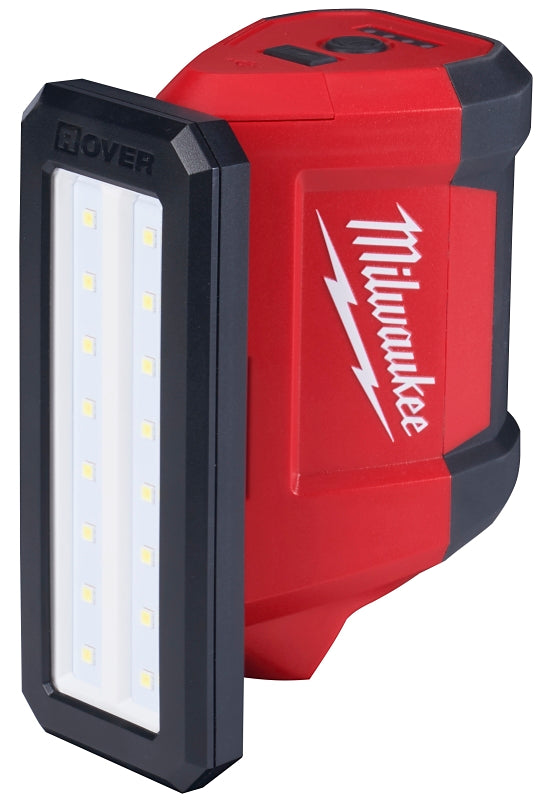 Milwaukee M12 ROVER 2367-20 Cordless Flood Light with USB Charging, 2.1 A, 12 V, Lithium-Ion Battery, LED Lamp, Red