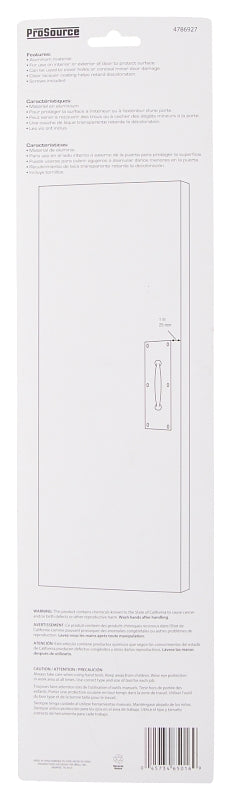 ProSource 32239ORB-PS Door Pull Plate, 3-1/2 in W, 15 in D, 1-5/8 in H, Aluminum, Ornamental Bronze