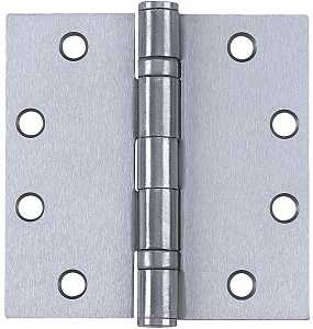Tell Manufacturing H4545 Series HG100317 Square Corner Hinge, 4-1/2 in H Frame Leaf, 0.134 in Thick Frame Leaf, Satin