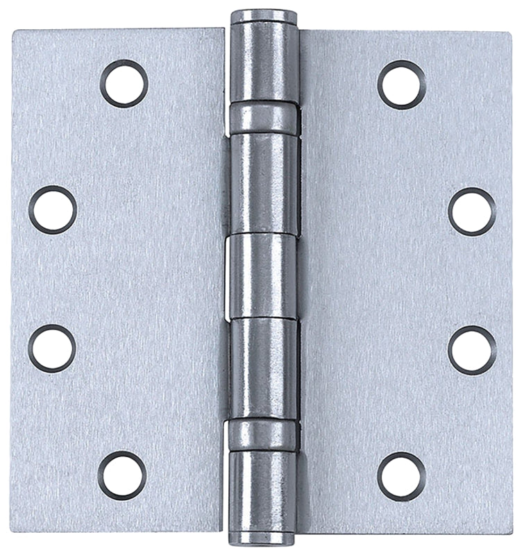 Tell Manufacturing H4040 Series HG100320 Square Hinge, 4 in H Frame Leaf, 0.085 in Thick Frame Leaf, Stainless Steel