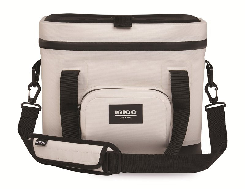 Igloo Trailmate Series 0062200 Heavy-Duty Cool Bag, 30 cm L, 37 cm W, 12 qt, EVA/HDPE/Polyester, Bone, Zipper