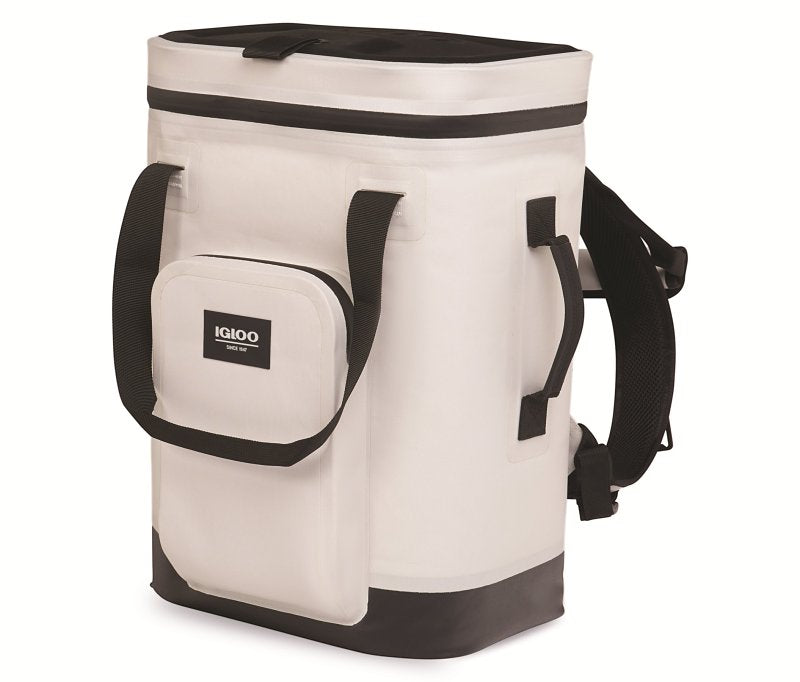 Igloo Trailmate Series 0062208 Heavy-Duty Cool Bag, 30 cm L, 36 cm W, 23 qt, EVA/HDPE/Polyester, Bone, Zipper