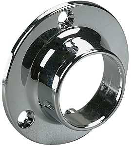 Knape & Vogt 764 CHR Closet Rod Flange, For: 750 5 and 770 5 Series Closet Rods, Zinc, Pack of 12