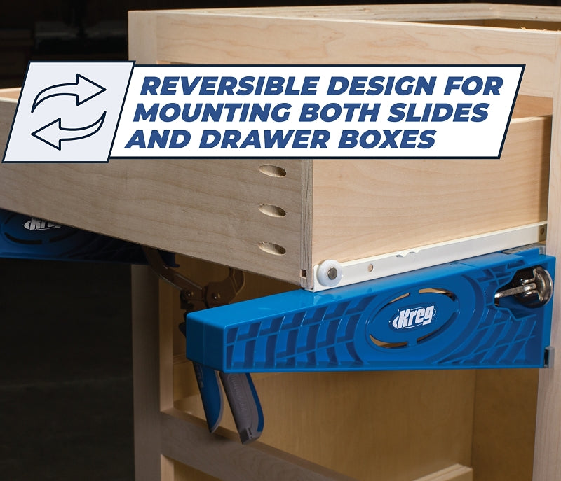 Kreg KHI-SLIDE Drawer Slide Jig, For: Face-Frame and Frameless Cabinet