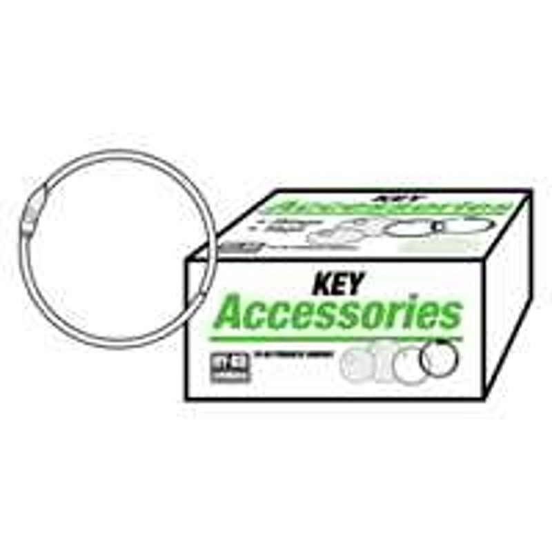 Hy-Ko KB119 Key Ring, 2 in OD Dimensions, Hinged Binder, Rust-Resistant