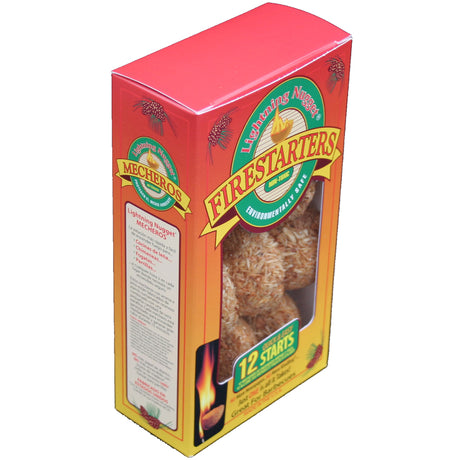 Lightning Nugget Natural Pine Fire Starter 15 min 12 pk, Pack of 20